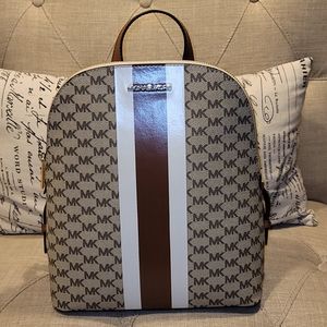 NWT Michael Kors Cindy Backpack Center Stripe $298